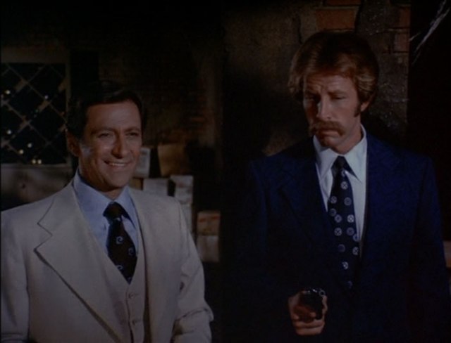 Bartone and Doyle in wine cellar