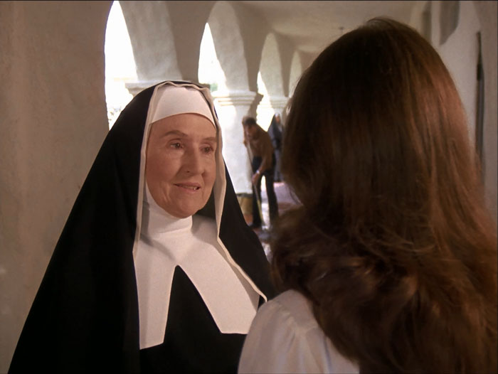 Irene Tedrow as Sister Anne in full nun habit